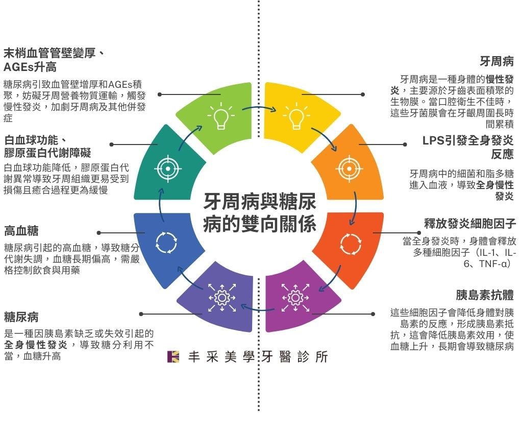 牙周病與糖尿病的雙向關係